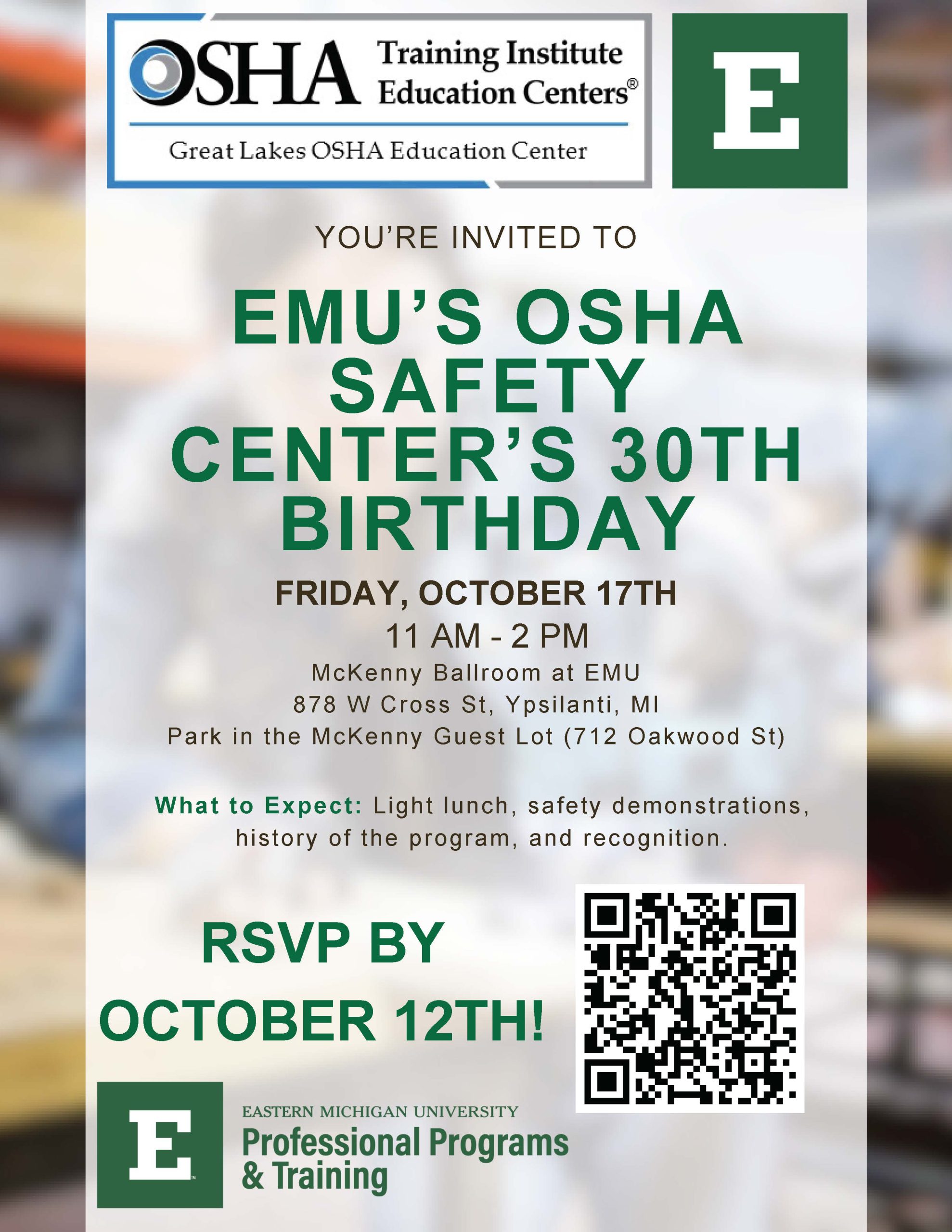 EMU'S OSHA Safety Center's 30th Birthday